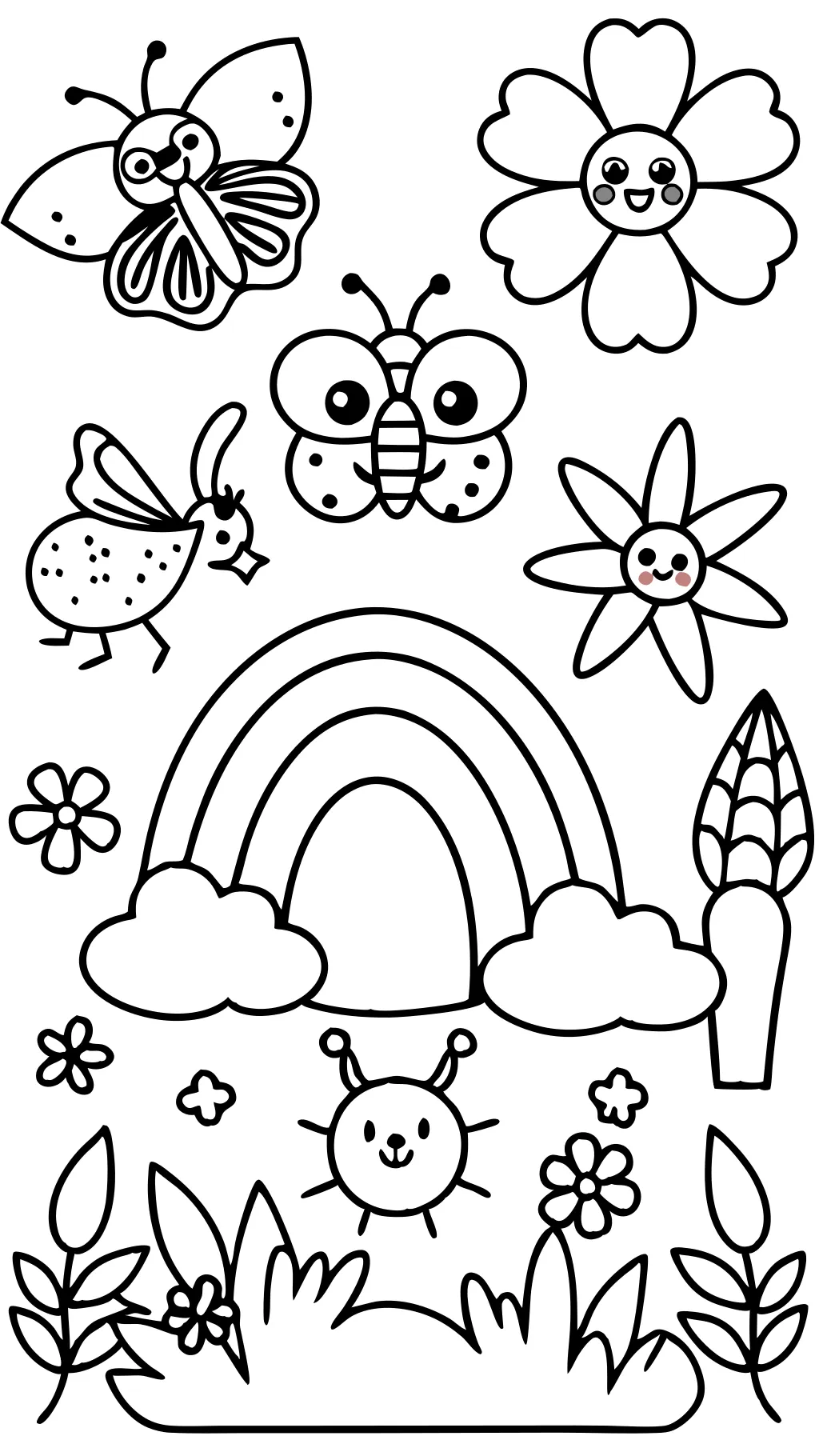 spring free coloring pages